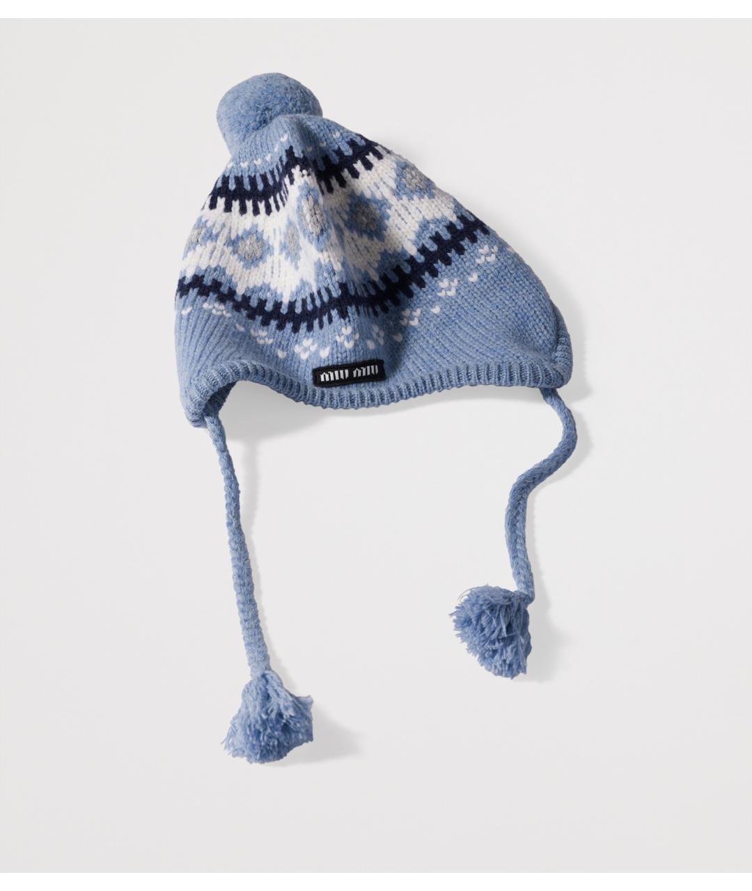 MIU MIU Синяя шапка, фото 3