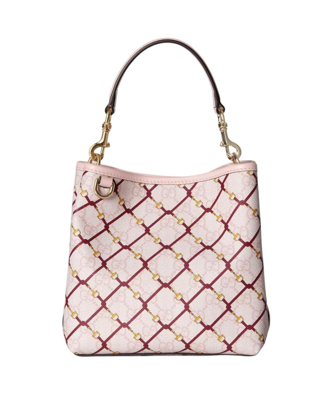 GUCCI Розовая сумка через плечо из канвы, фото 1
