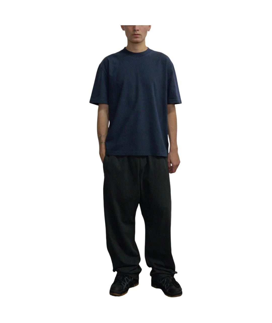 YEEZY Темно-синяя хлопковая футболка, фото 3