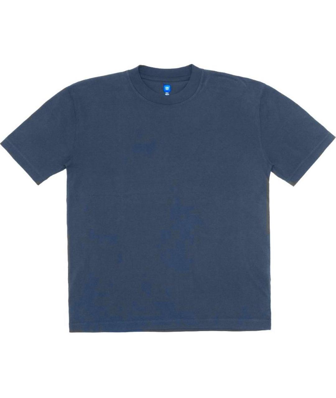 YEEZY Темно-синяя хлопковая футболка, фото 1