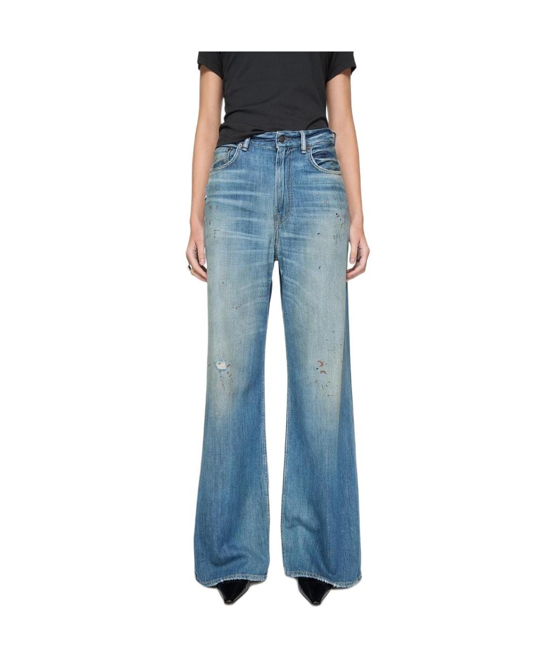 ACNE STUDIOS Синие прямые джинсы, фото 2
