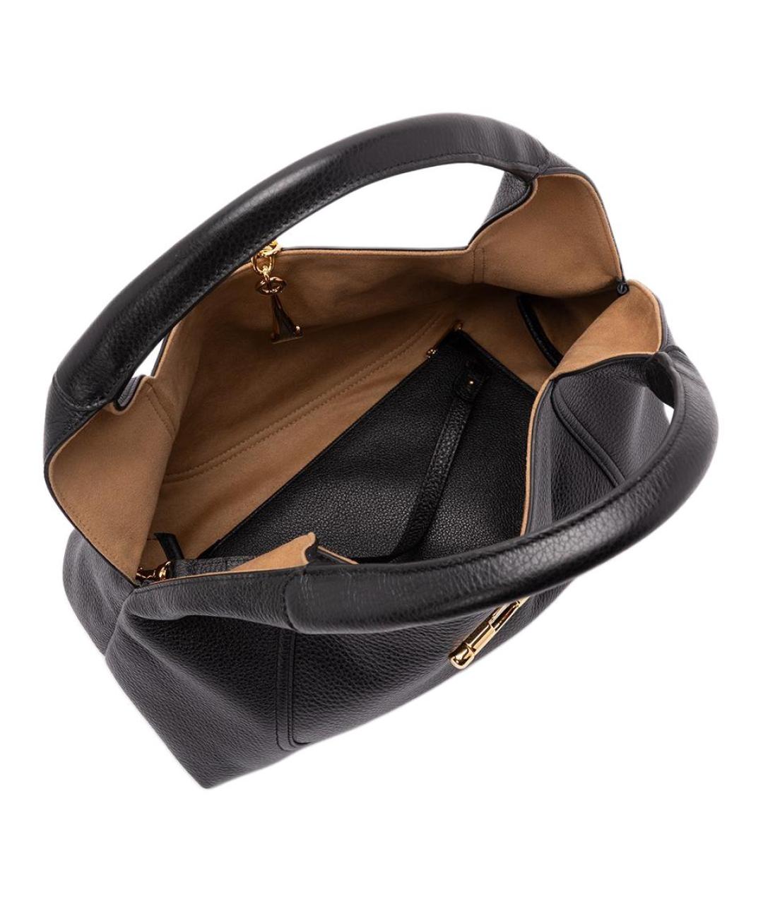 GUCCI Черная кожаная сумка через плечо, фото 4