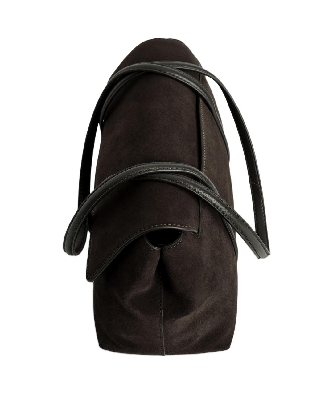 COS Коричневая замшевая сумка через плечо, фото 2