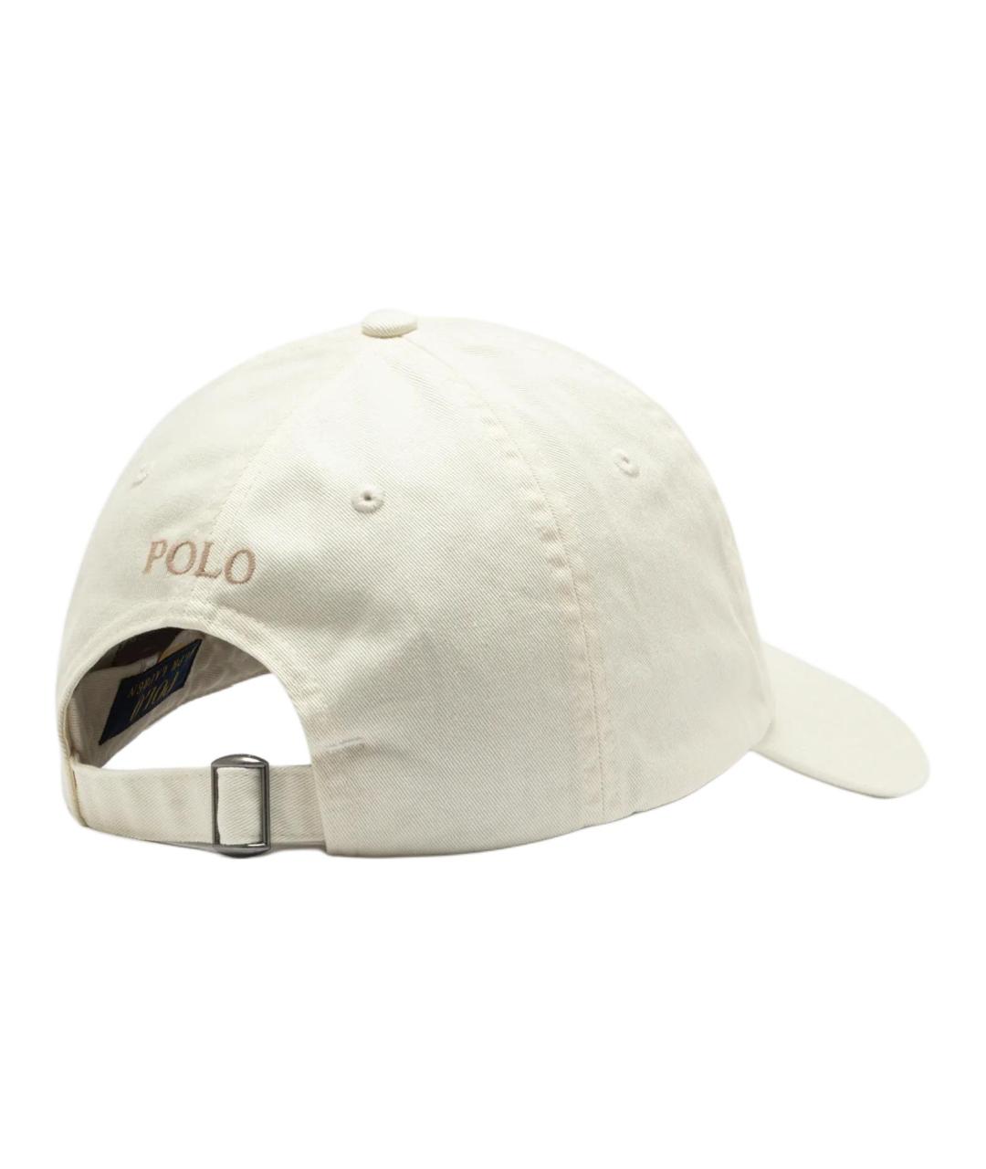 POLO RALPH LAUREN Бежевая хлопковая кепка, фото 2