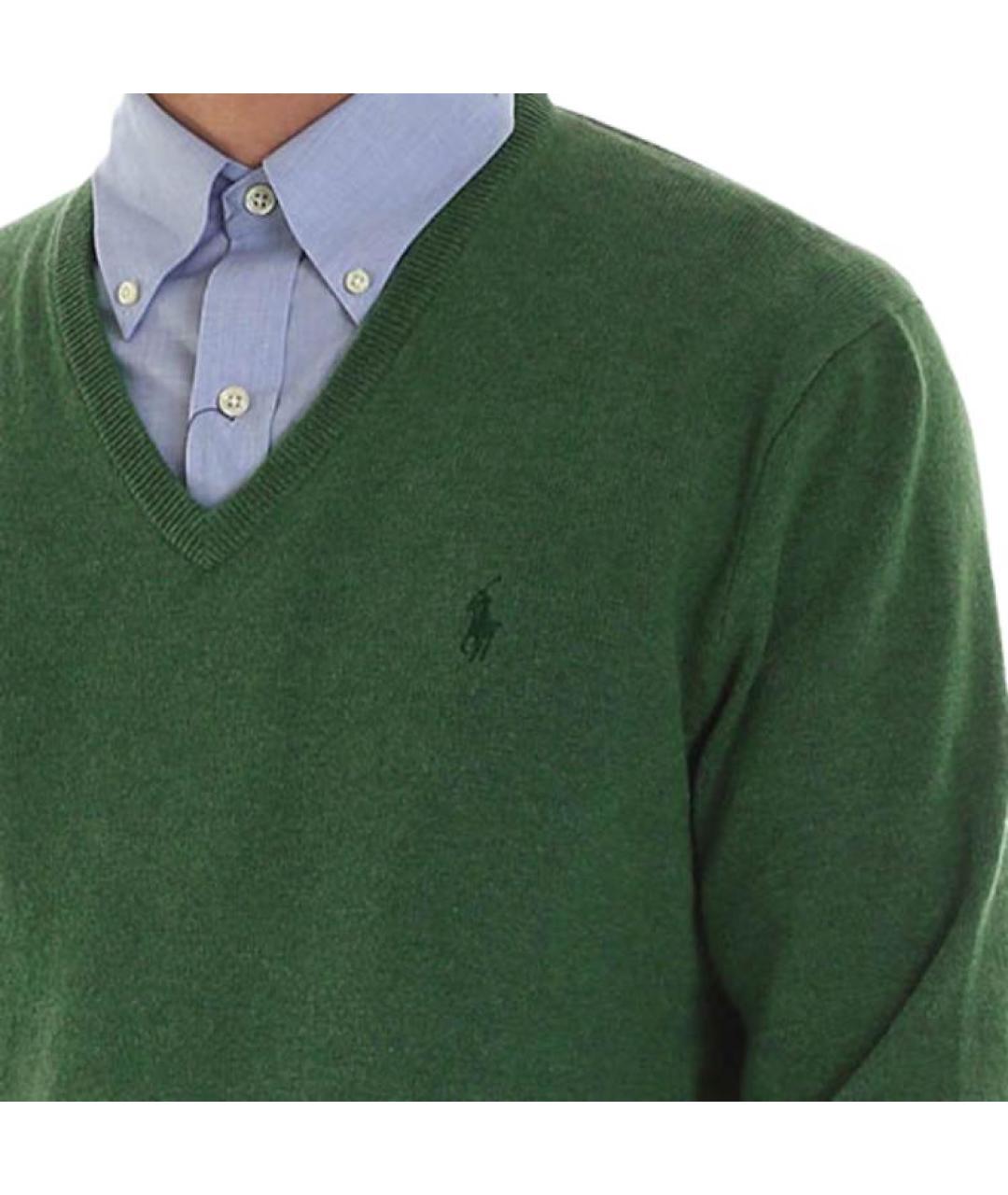 POLO RALPH LAUREN Зеленый джемпер / свитер, фото 4