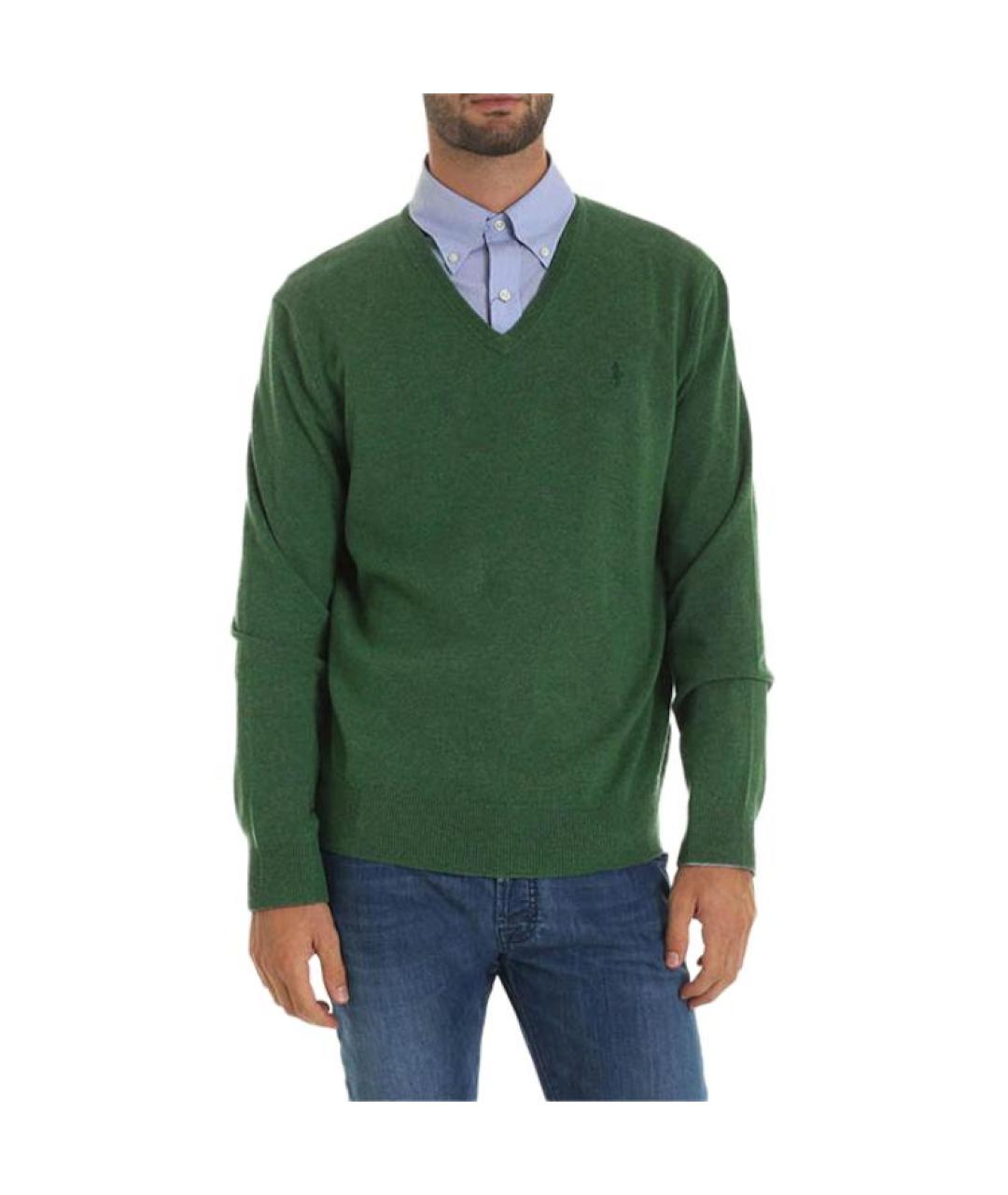 POLO RALPH LAUREN Зеленый джемпер / свитер, фото 2