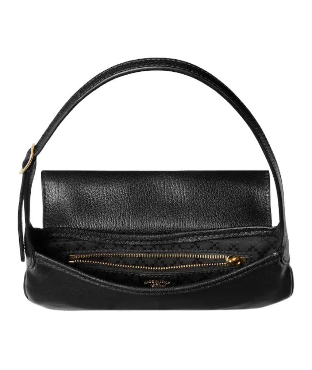 GUCCI Черная кожаная сумка с короткими ручками, фото 5