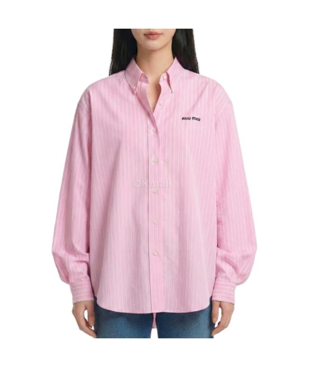 MIU MIU Розовая рубашка, фото 3