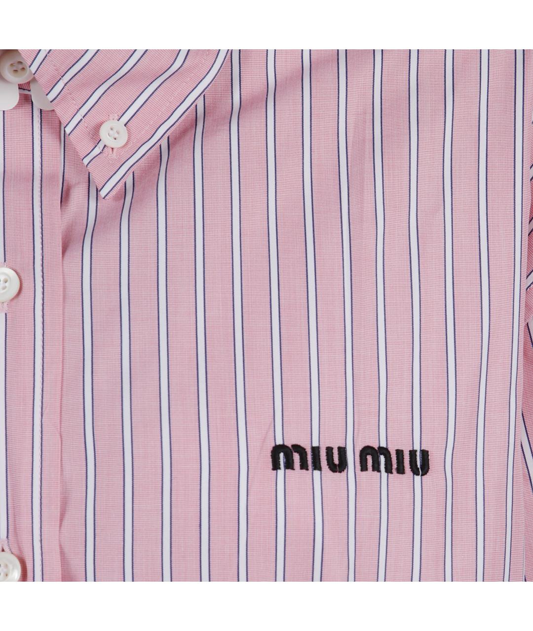 MIU MIU Розовая рубашка, фото 5