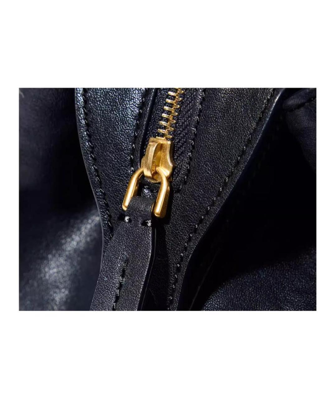 SONGMONT Черная кожаная сумка через плечо, фото 2