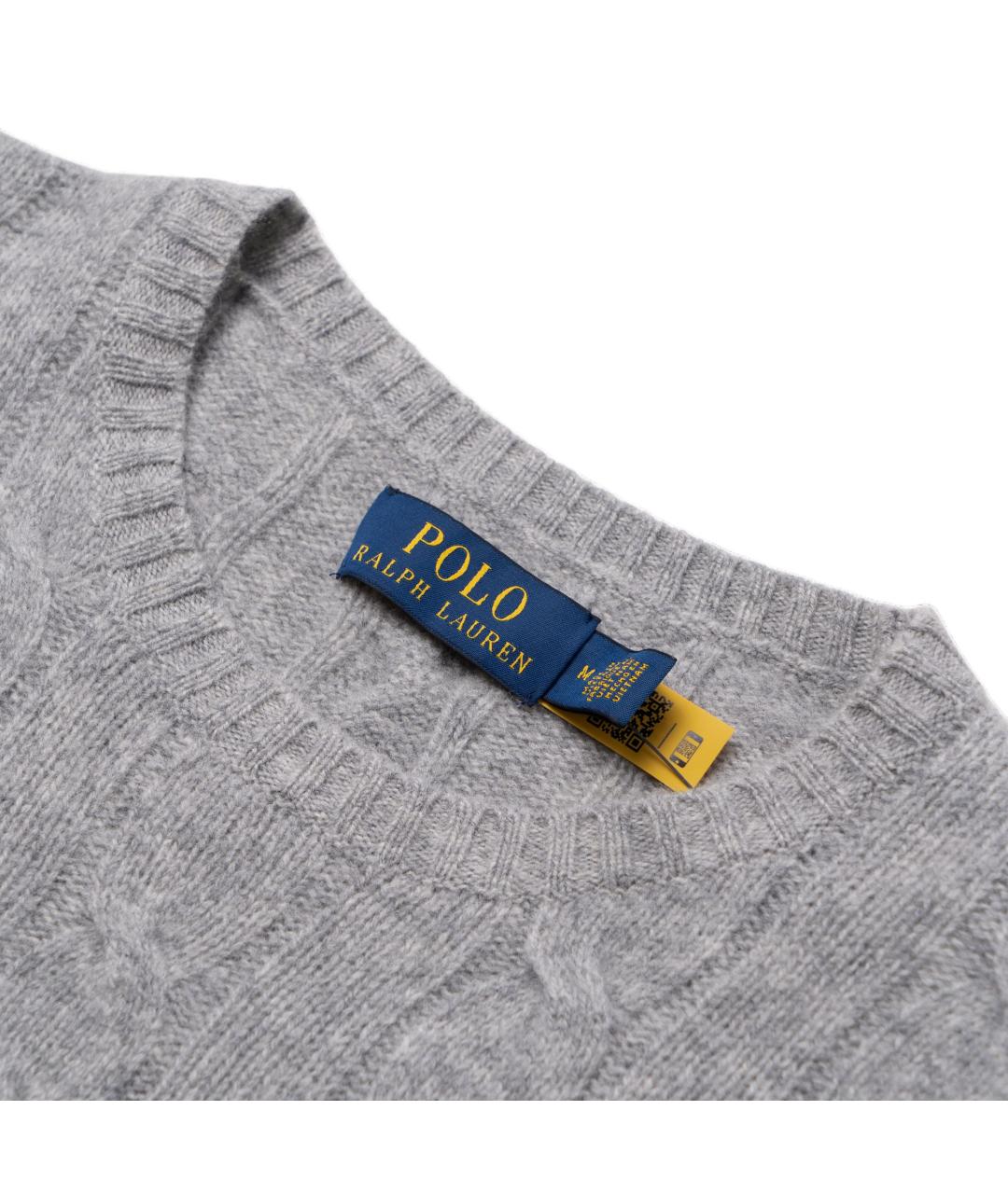 POLO RALPH LAUREN Серый джемпер / свитер, фото 4