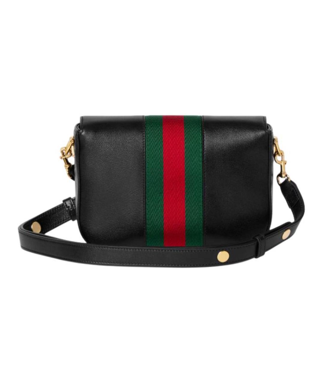 GUCCI Черная кожаная сумка через плечо, фото 3