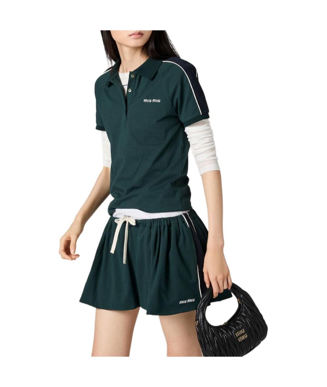 MIU MIU Зеленая рубашка, фото 4