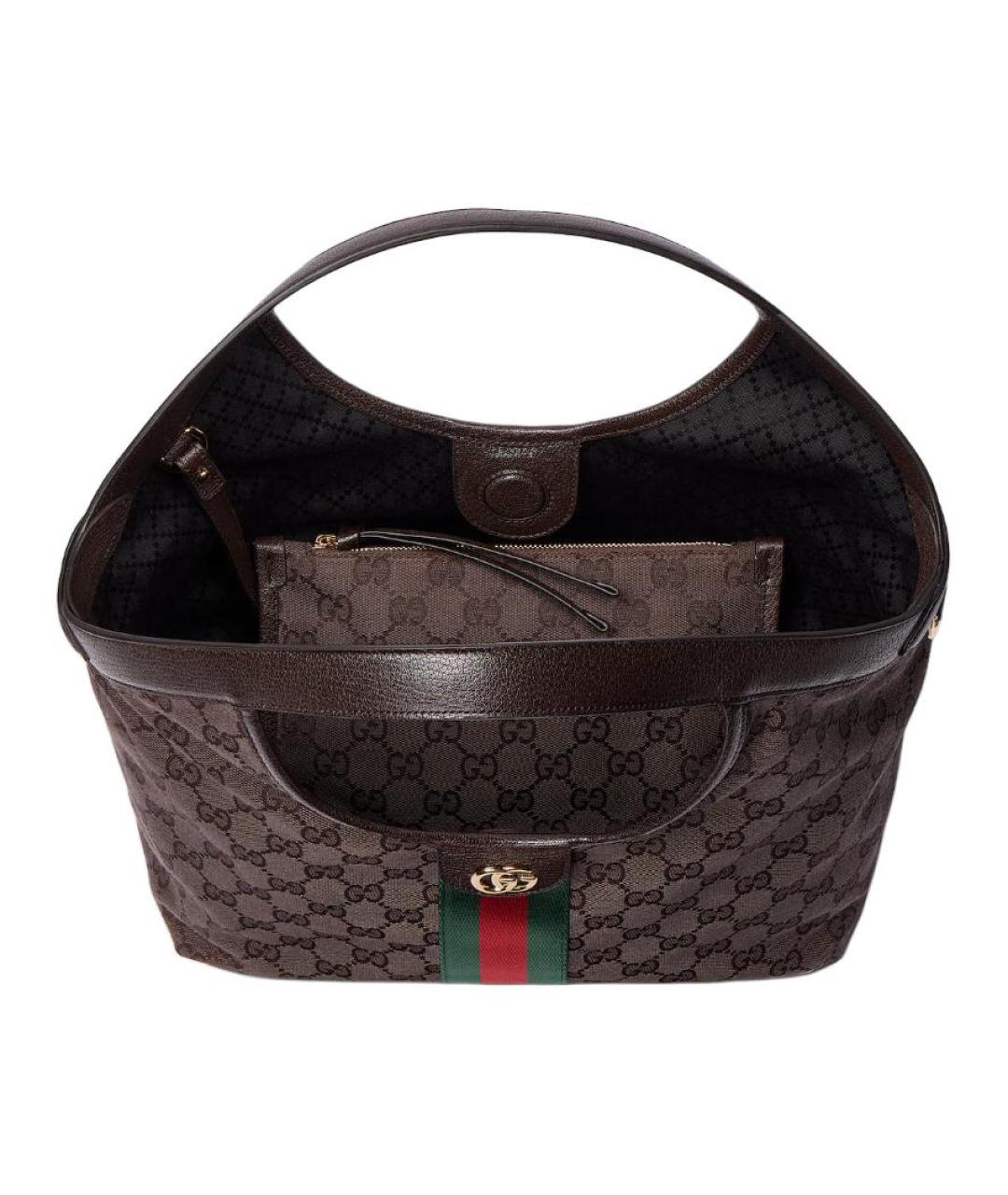 GUCCI Коричневая сумка тоут, фото 4
