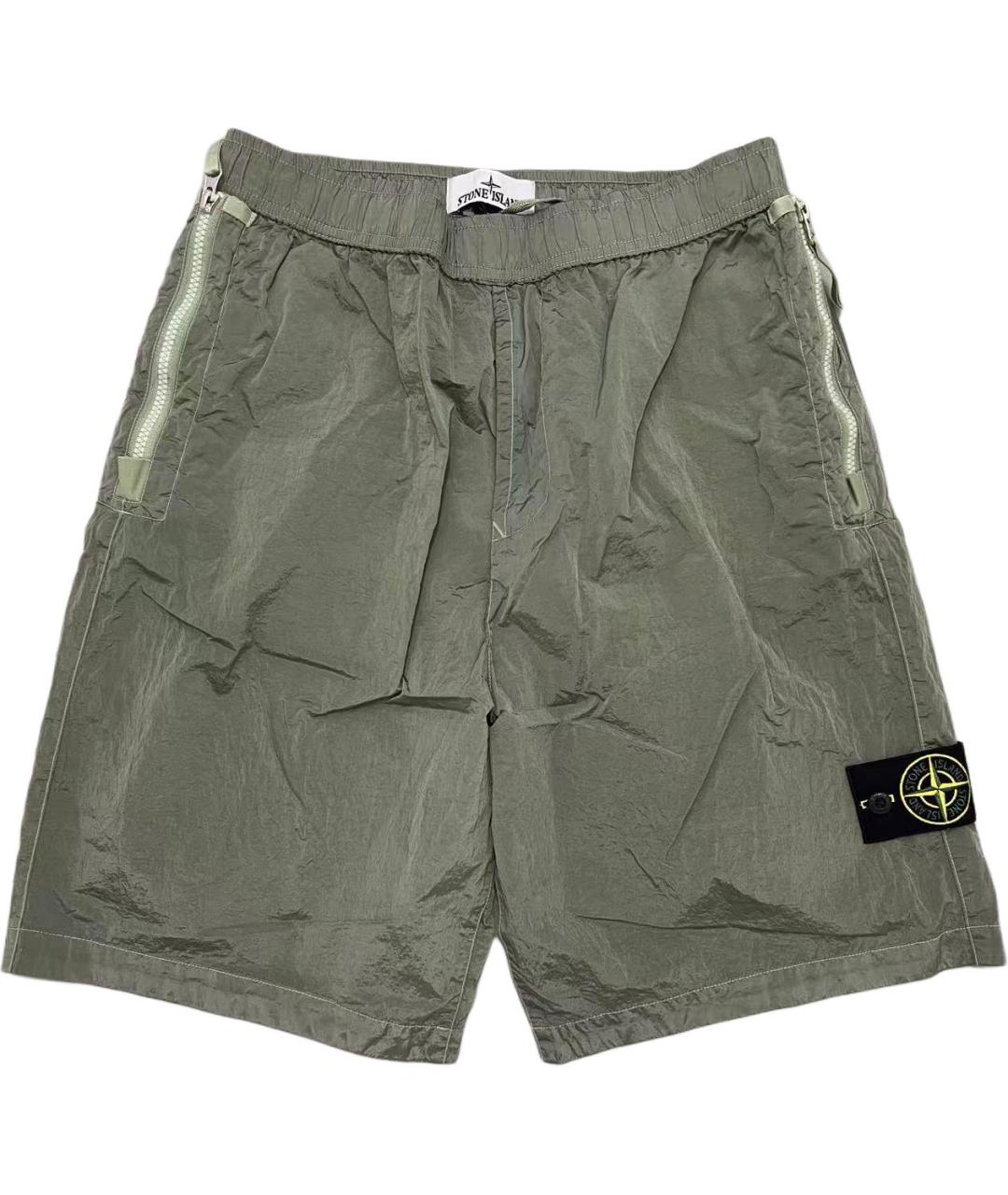 STONE ISLAND Зеленые шорты, фото 1