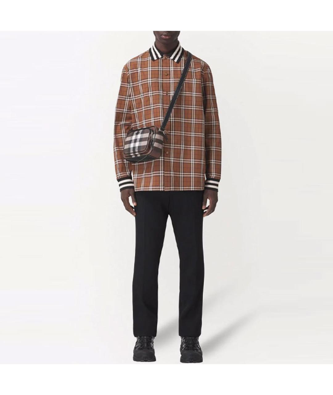 BURBERRY Коричневая классическая рубашка, фото 3