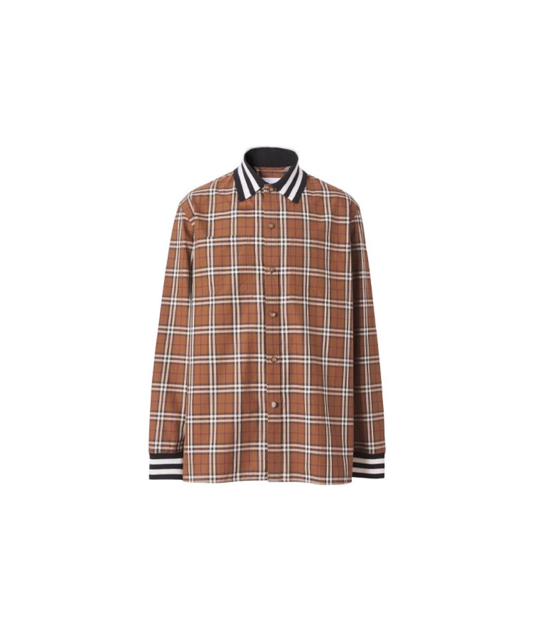 BURBERRY Коричневая классическая рубашка, фото 6