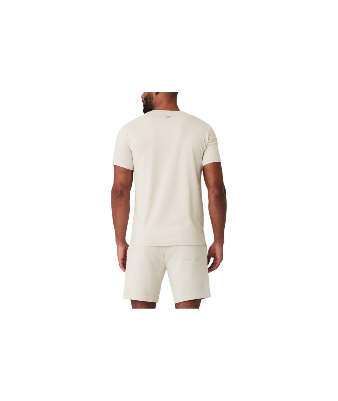 ALO YOGA Бежевая футболка, фото 2