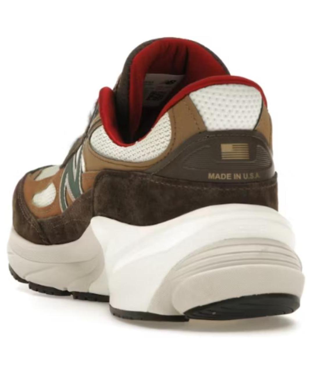 NEW BALANCE Коричневые замшевые кроссовки, фото 4