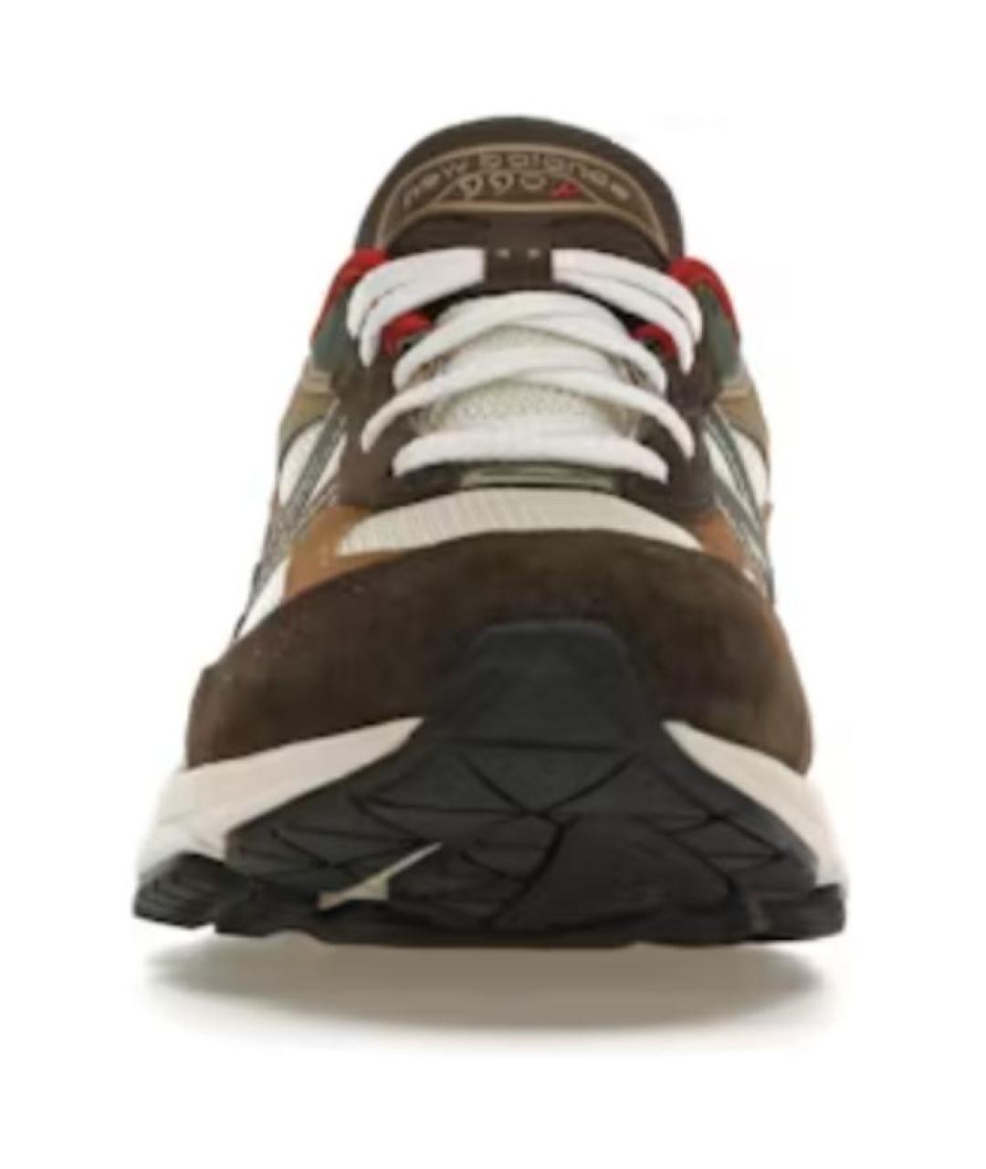 NEW BALANCE Коричневые замшевые кроссовки, фото 3