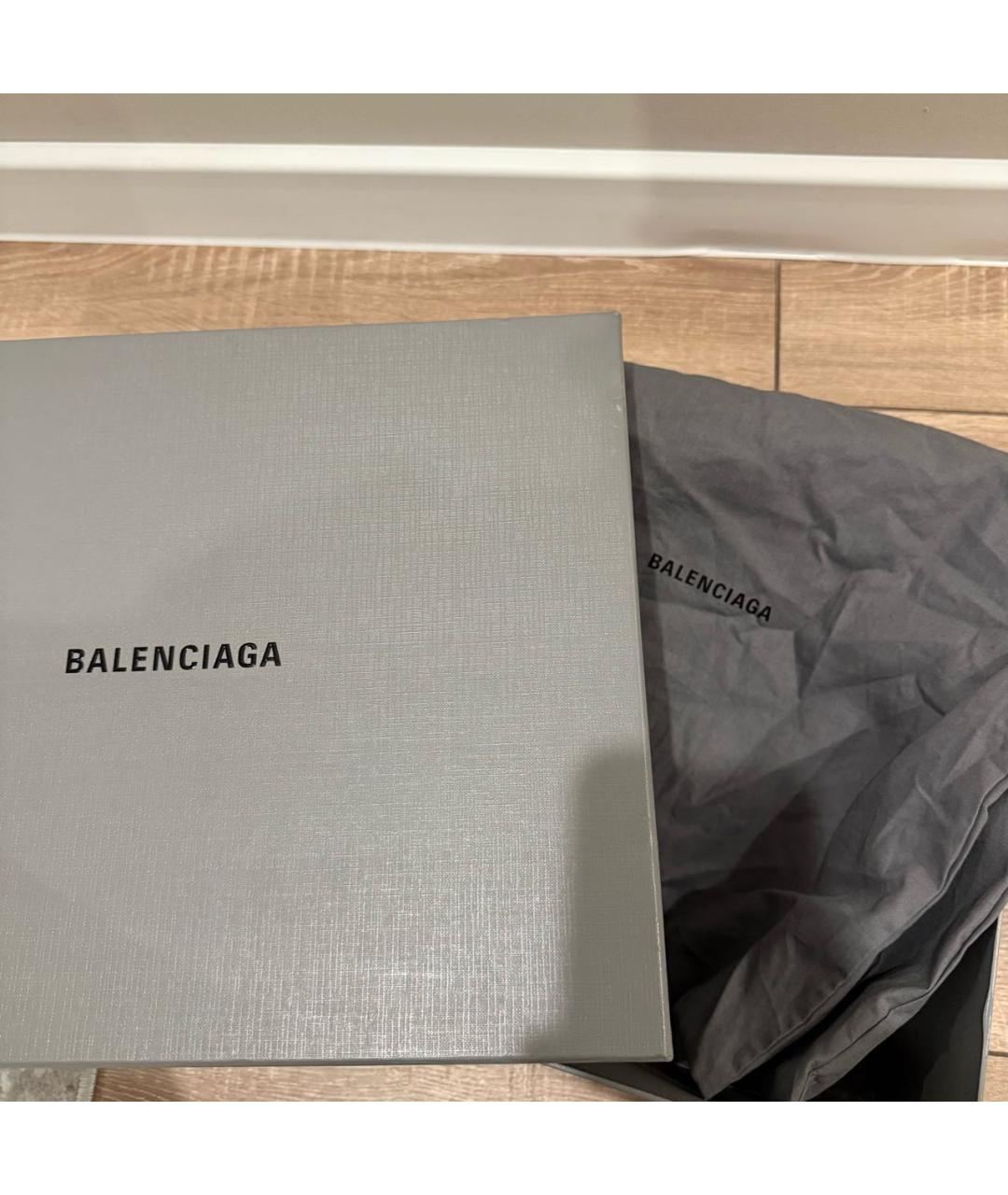 BALENCIAGA Черные кожаные туфли, фото 7