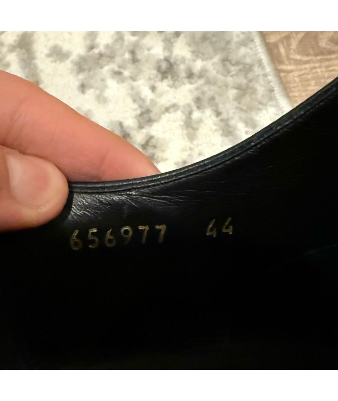 BALENCIAGA Черные кожаные туфли, фото 6