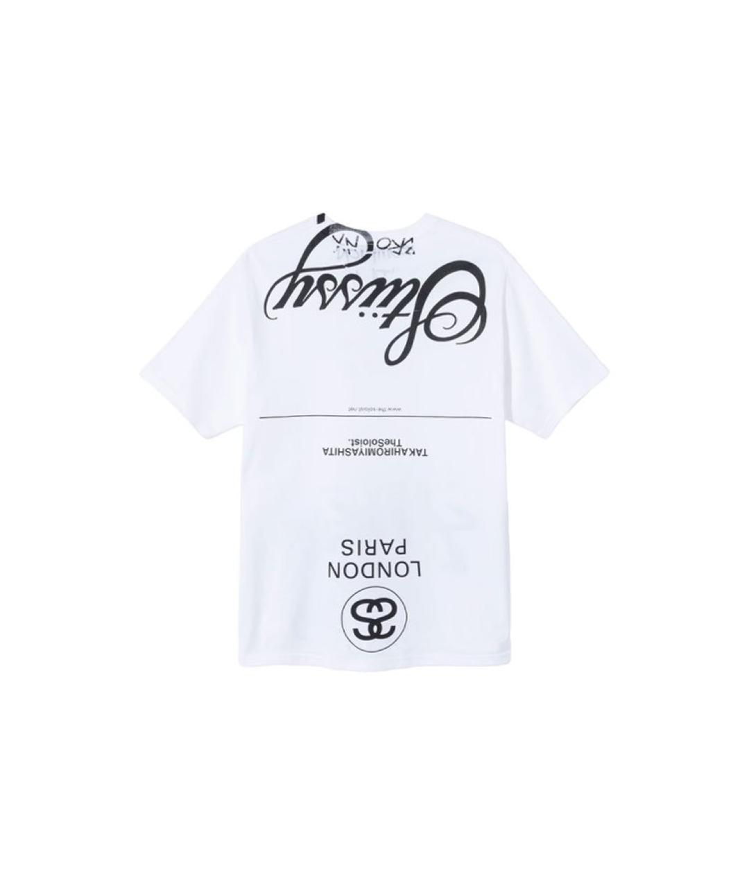 STUSSY Белая футболка, фото 2