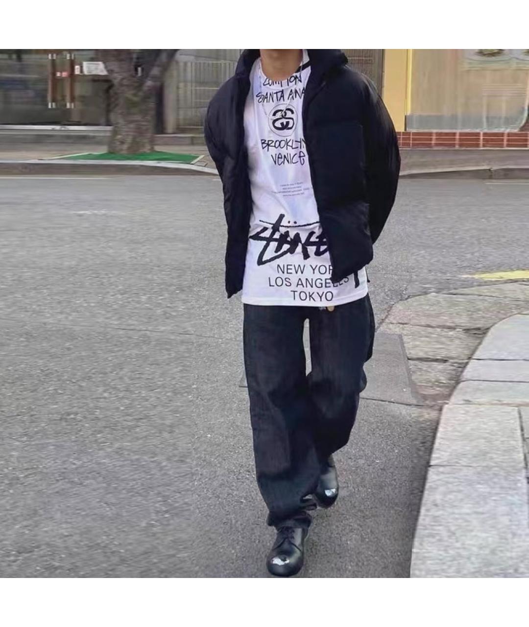 STUSSY Белая футболка, фото 3