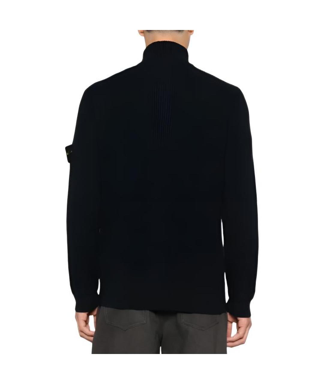 STONE ISLAND Черный кардиган, фото 4