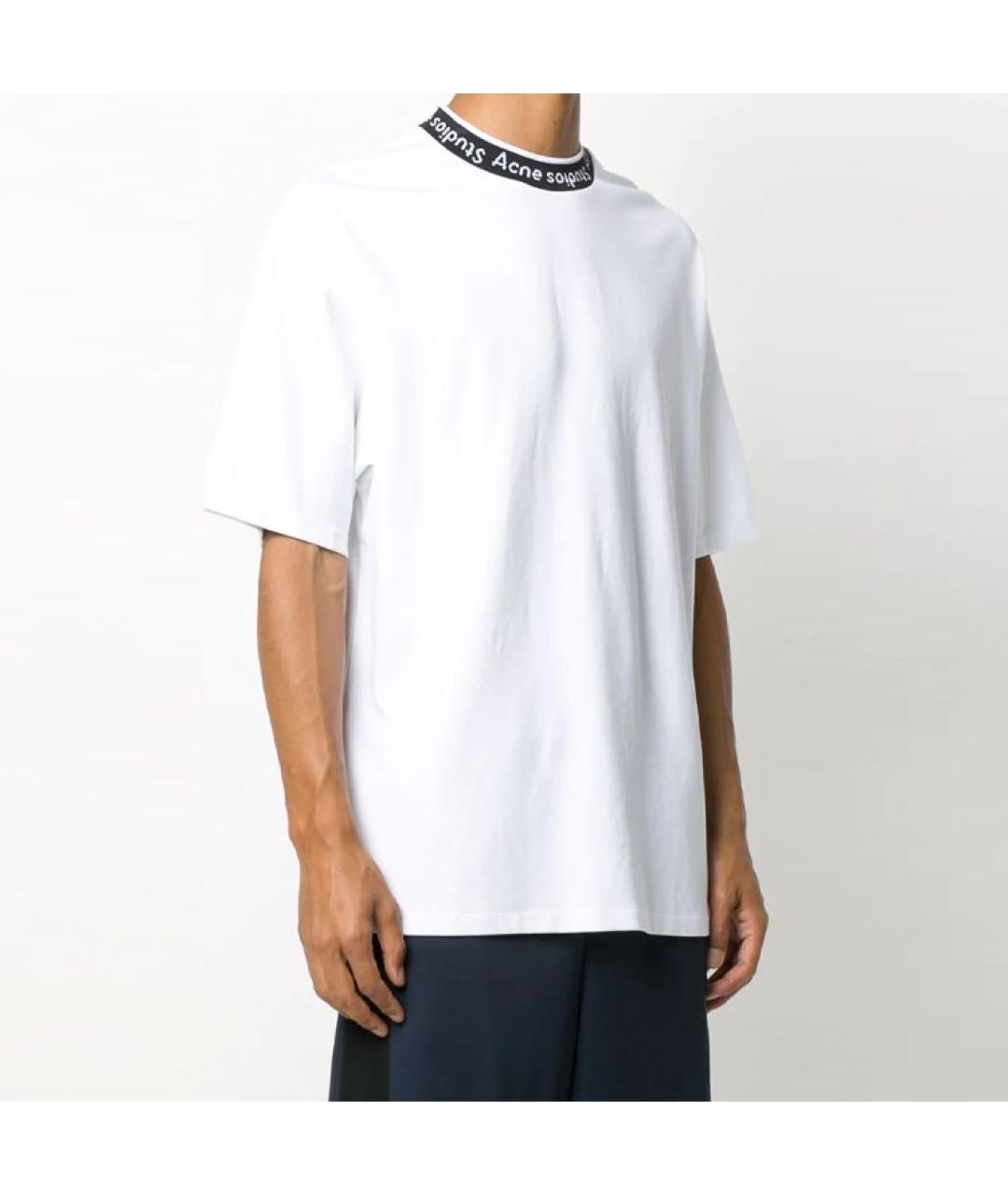 ACNE STUDIOS Белая хлопковая футболка, фото 5