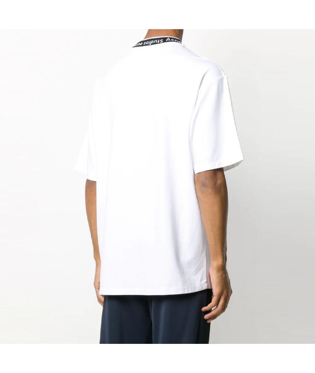 ACNE STUDIOS Белая хлопковая футболка, фото 3