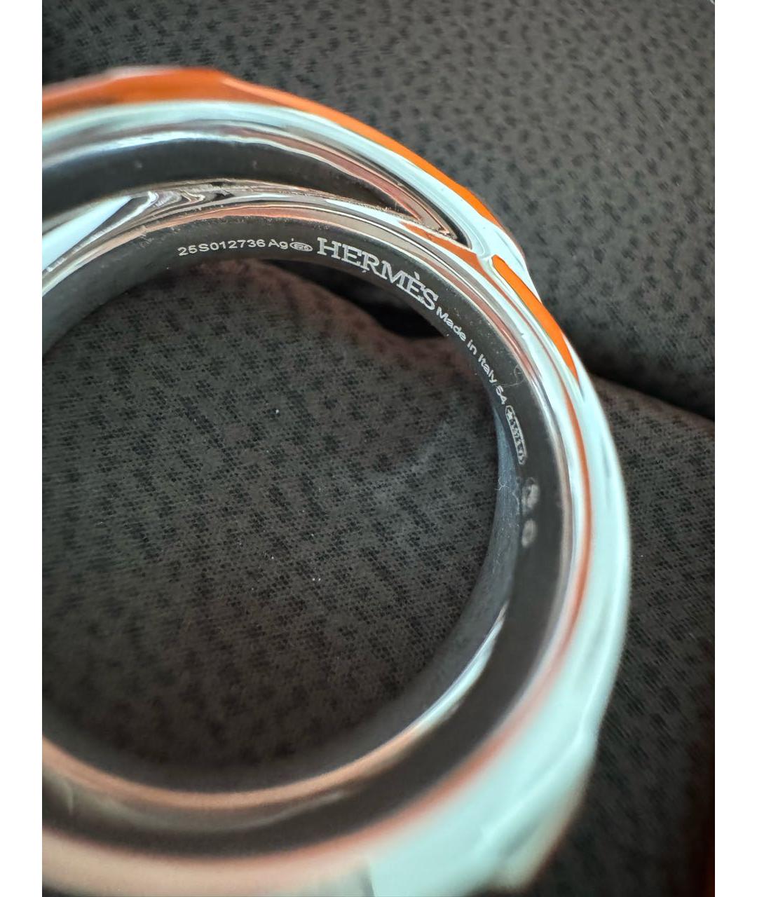HERMES Серебряное серебряное кольцо, фото 3