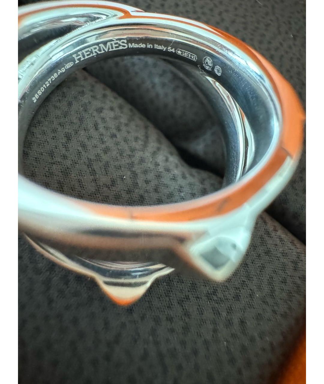 HERMES Серебряное серебряное кольцо, фото 4