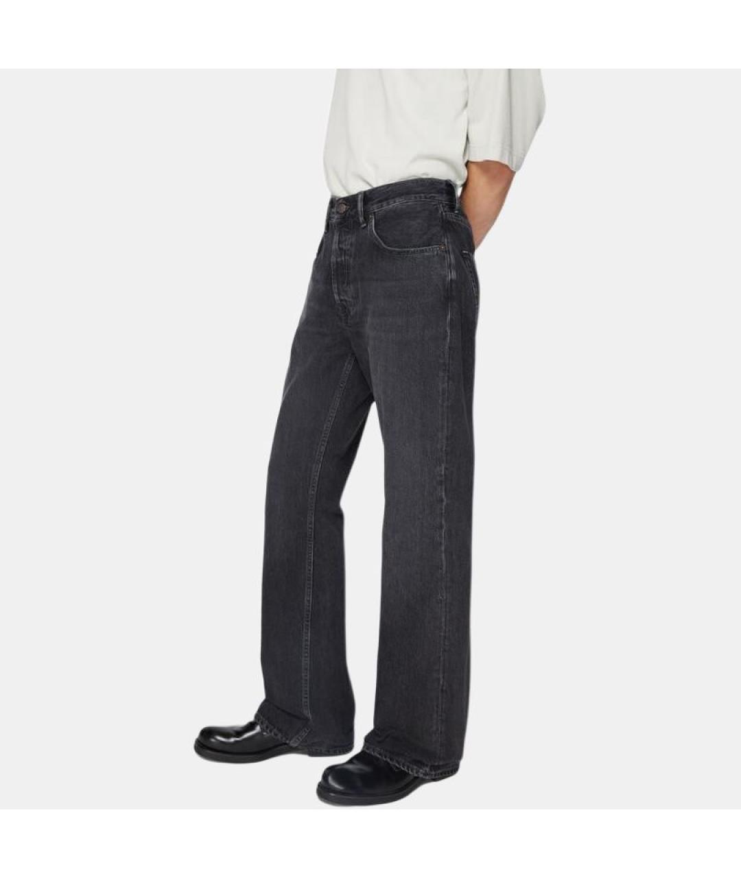 ACNE STUDIOS Черные прямые джинсы, фото 4