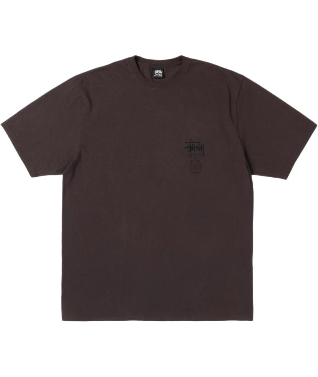 STUSSY Черная футболка, фото 1