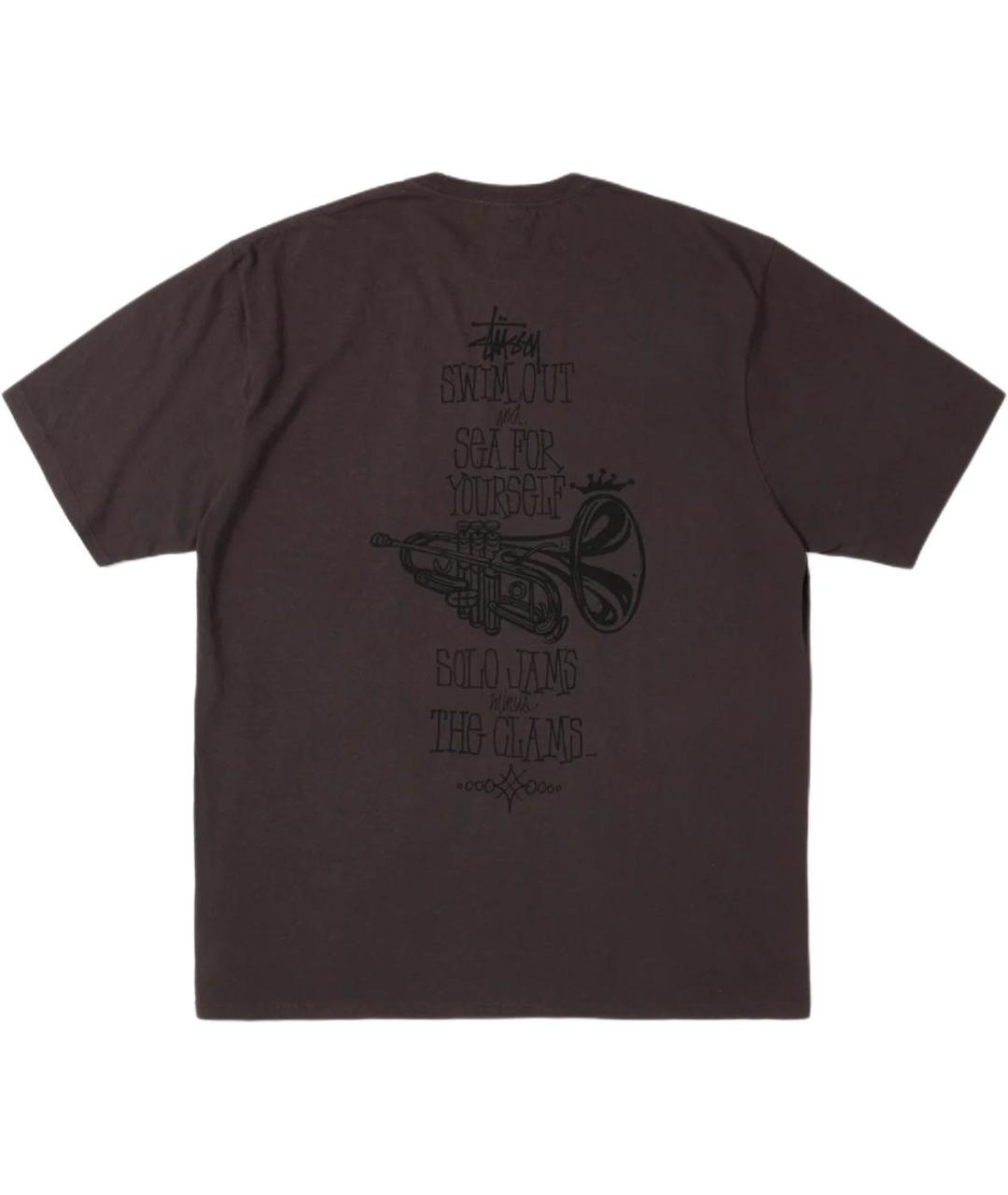 STUSSY Черная футболка, фото 2