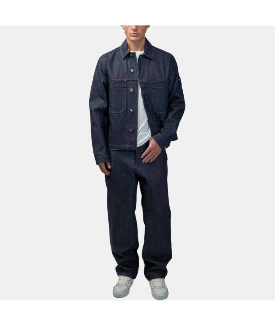 STONE ISLAND Синяя деним куртка, фото 2