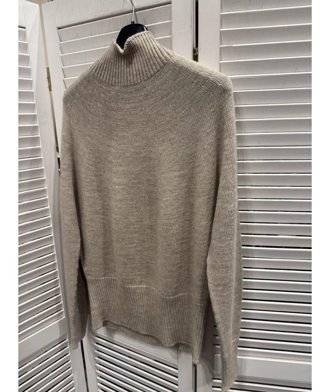ERIKA CAVALLINI Бежевый шерстяной джемпер / свитер, фото 5
