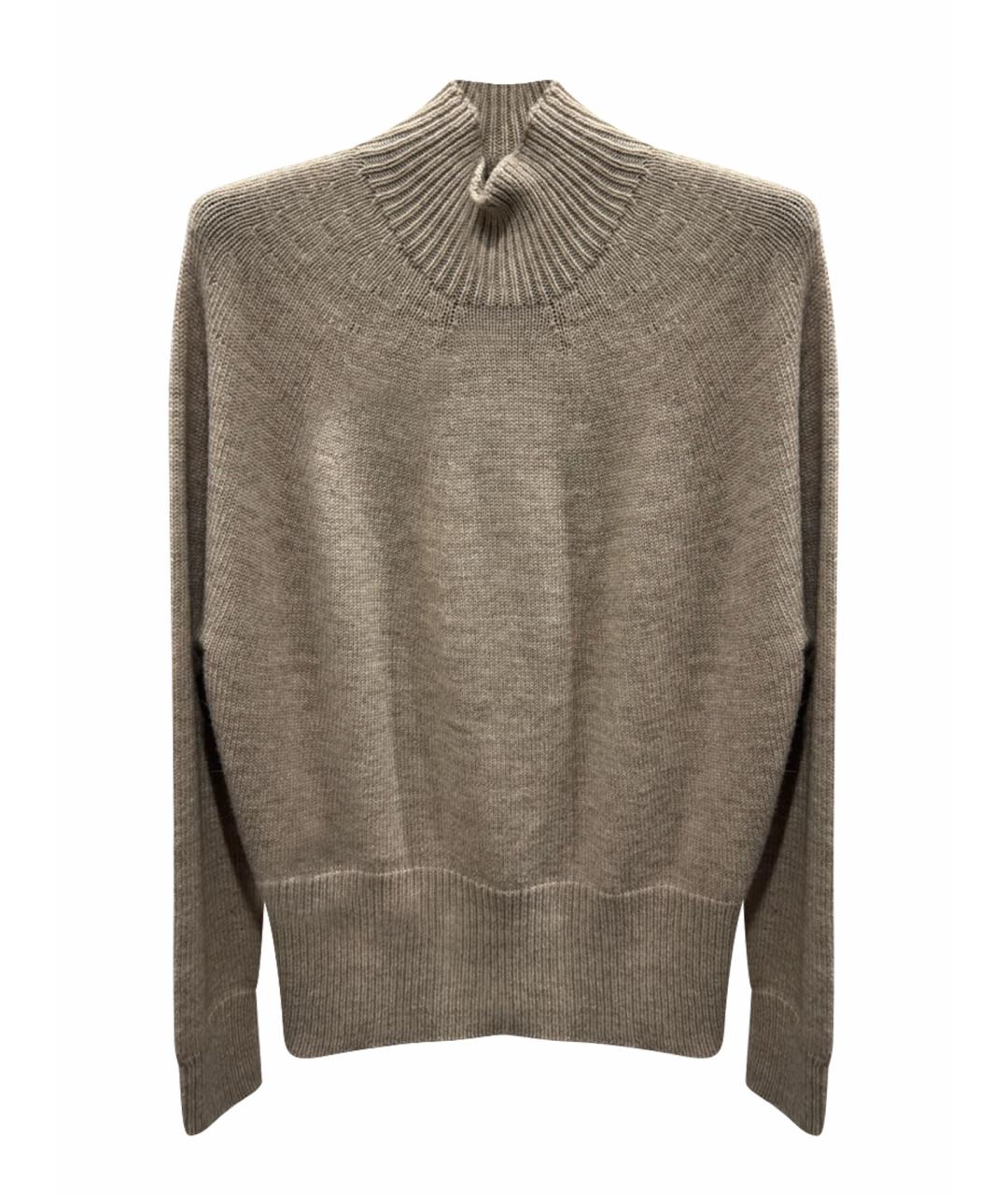 ERIKA CAVALLINI Бежевый шерстяной джемпер / свитер, фото 1