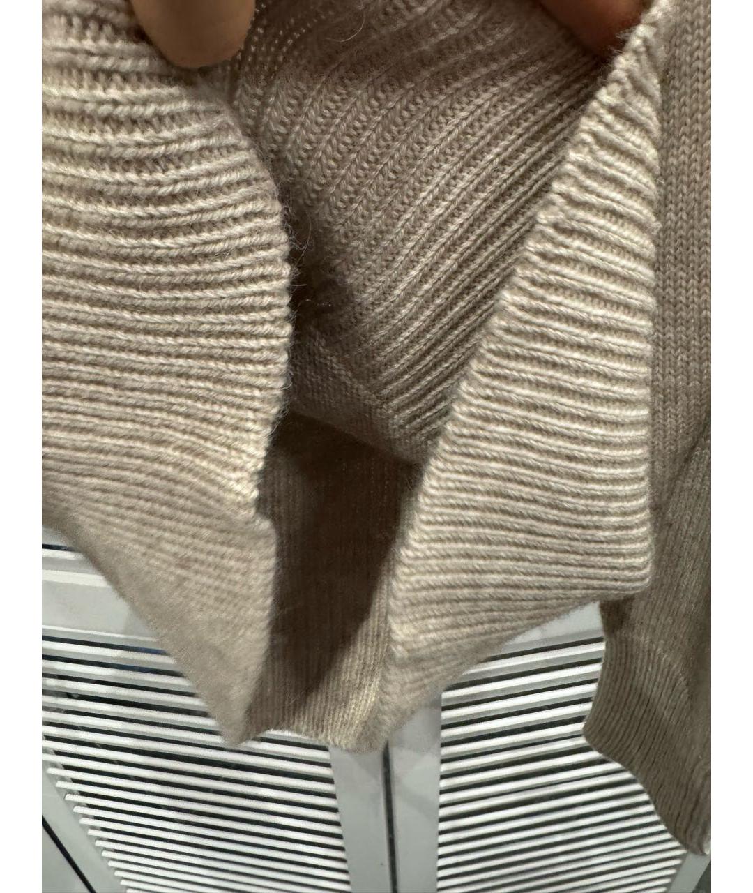 ERIKA CAVALLINI Бежевый шерстяной джемпер / свитер, фото 3