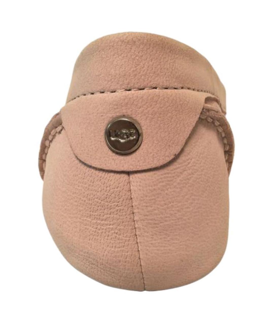 UGG AUSTRALIA Розовые кожаные лоферы, фото 5