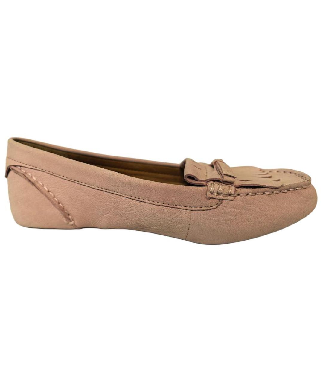 UGG AUSTRALIA Розовые кожаные лоферы, фото 1