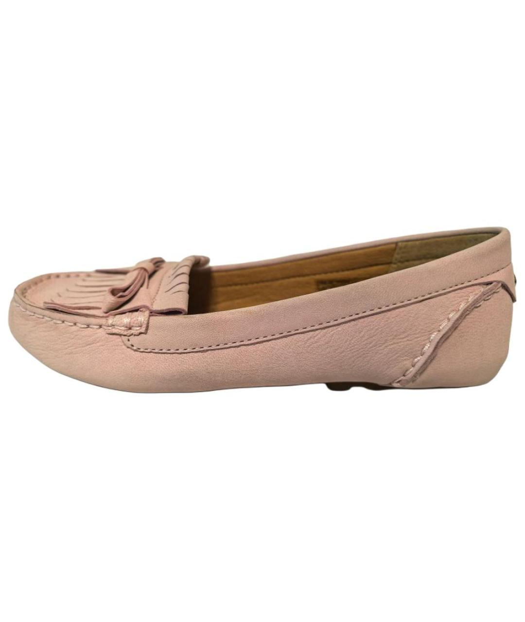 UGG AUSTRALIA Розовые кожаные лоферы, фото 2