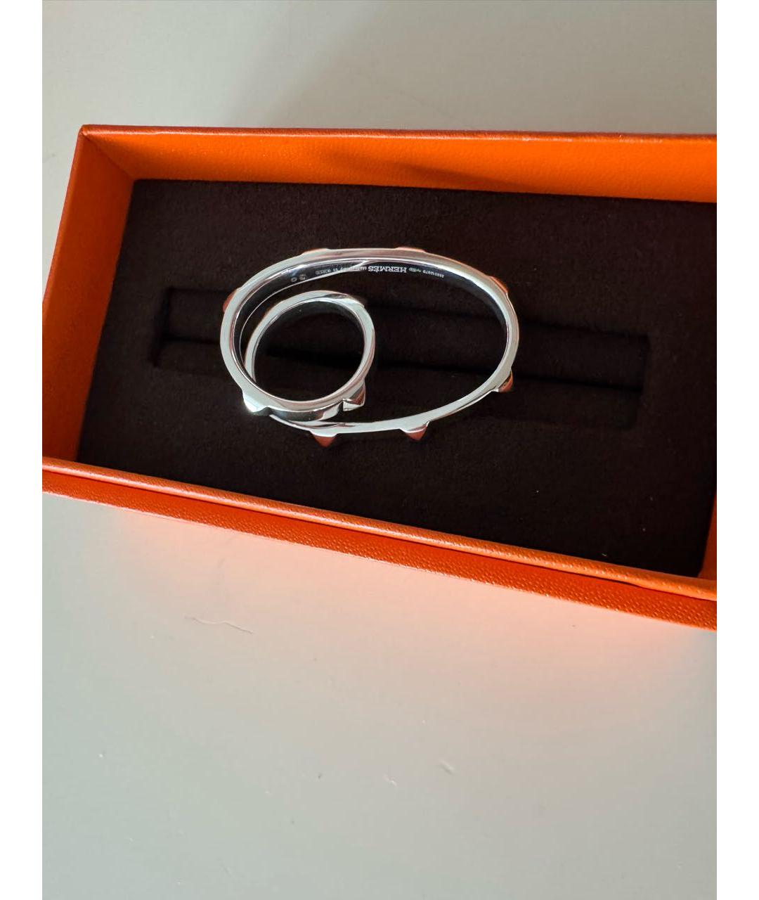 HERMES Серебряное серебряное кольцо, фото 6