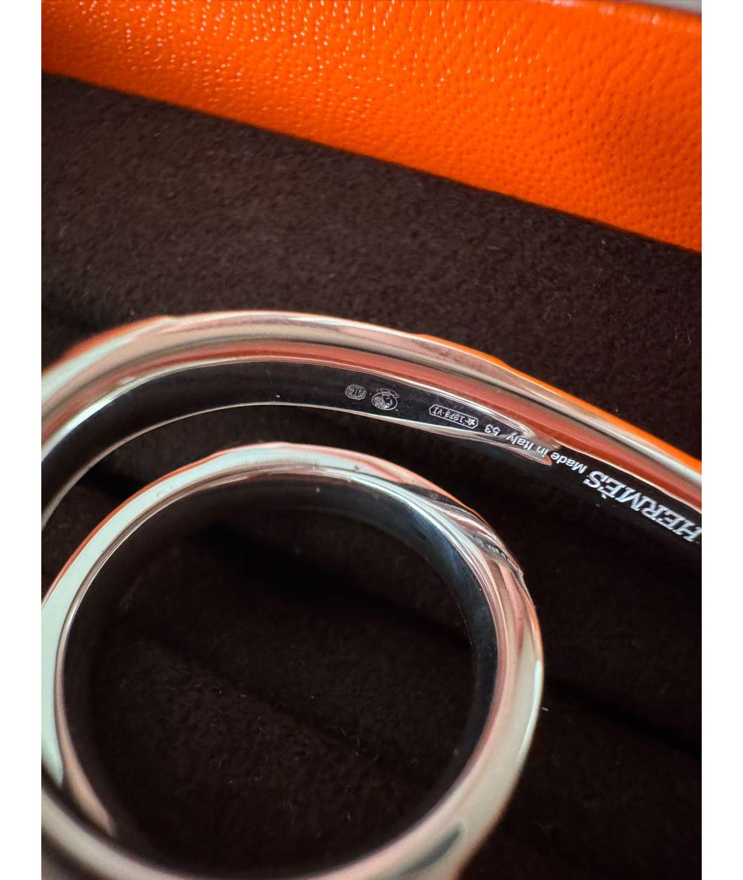 HERMES Серебряное серебряное кольцо, фото 5