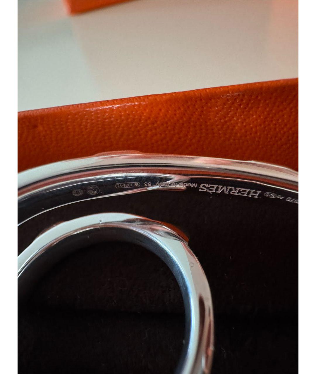 HERMES Серебряное серебряное кольцо, фото 4