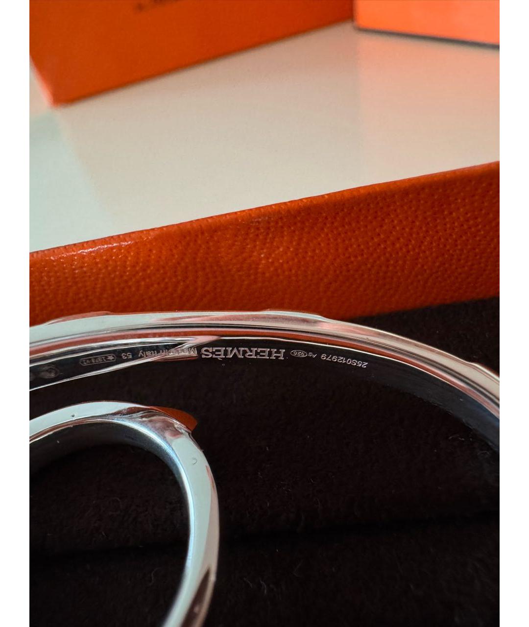 HERMES Серебряное серебряное кольцо, фото 3