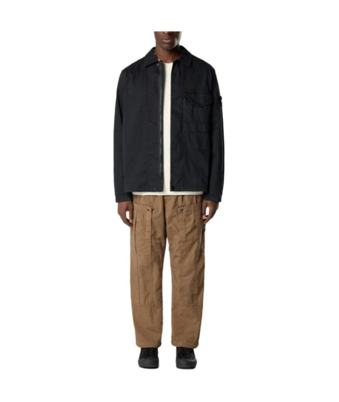 STONE ISLAND Черная куртка, фото 3