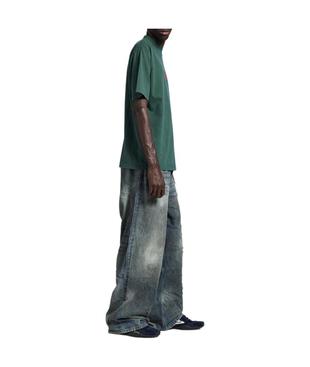 BALENCIAGA Зеленая футболка, фото 4