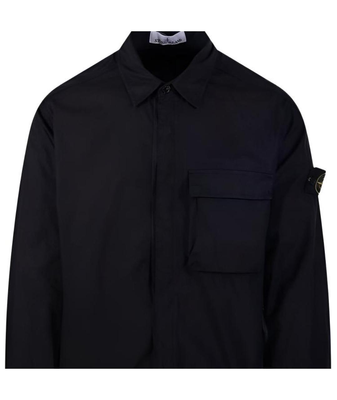 STONE ISLAND Черная классическая рубашка, фото 2